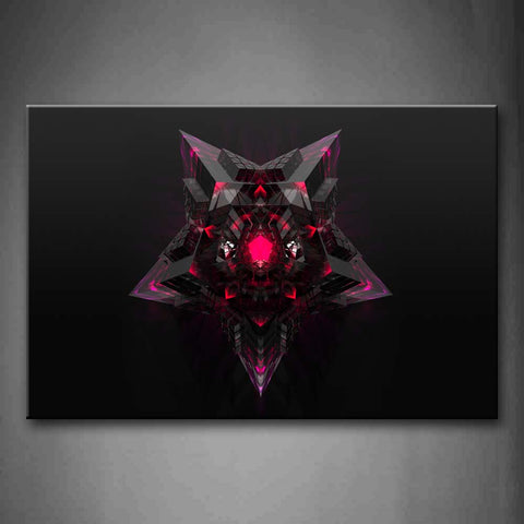 Dark Background Pentagram Wall Art Painting The Picture Print On Canvas Abstract Pictures For Home Decor Decoration Gift 