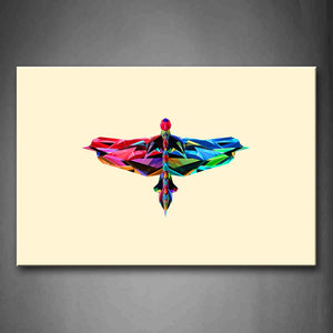 White Background Like Colorful Dragonfly Wall Art Painting The Picture Print On Canvas Abstract Pictures For Home Decor Decoration Gift 
