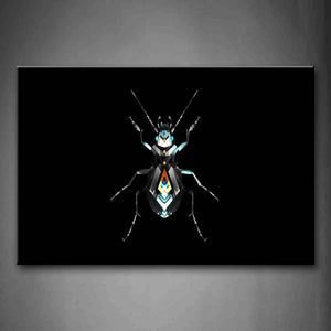 Black Background Like A Gray Insect Wall Art Painting Pictures Print On Canvas Abstract The Picture For Home Modern Decoration 