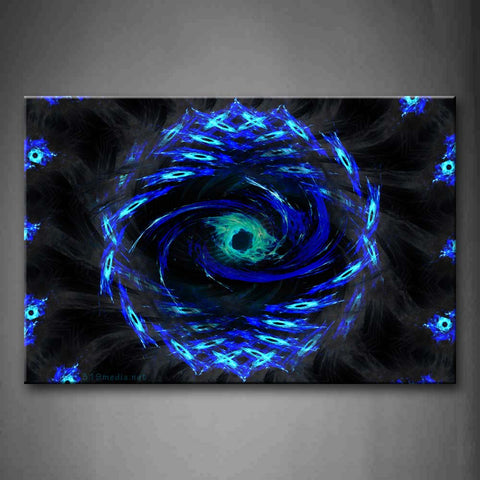 Spiral Blue Green Wall Art Painting The Picture Print On Canvas Abstract Pictures For Home Decor Decoration Gift 