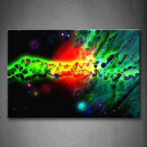 Artistic Colorful Dots Wall Art Painting Pictures Print On Canvas Abstract The Picture For Home Modern Decoration 