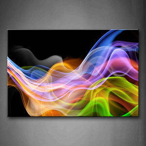 Colorful Smoke Wall Art Painting Pictures Print On Canvas Abstract The Picture For Home Modern Decoration 