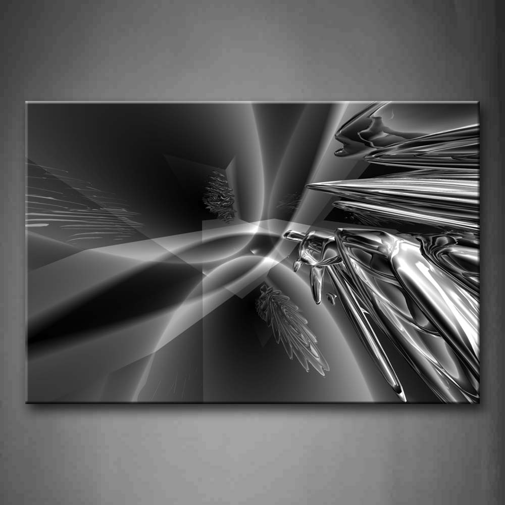 Fractal  Gray  Wall Art Painting Pictures Print On Canvas Abstract The Picture For Home Modern Decoration 