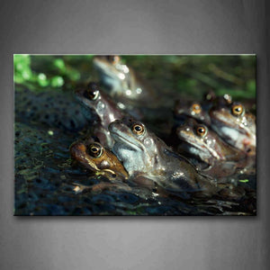 Frog Spawning Mate Wall Art Painting The Picture Print On Canvas Animal Pictures For Home Decor Decoration Gift 