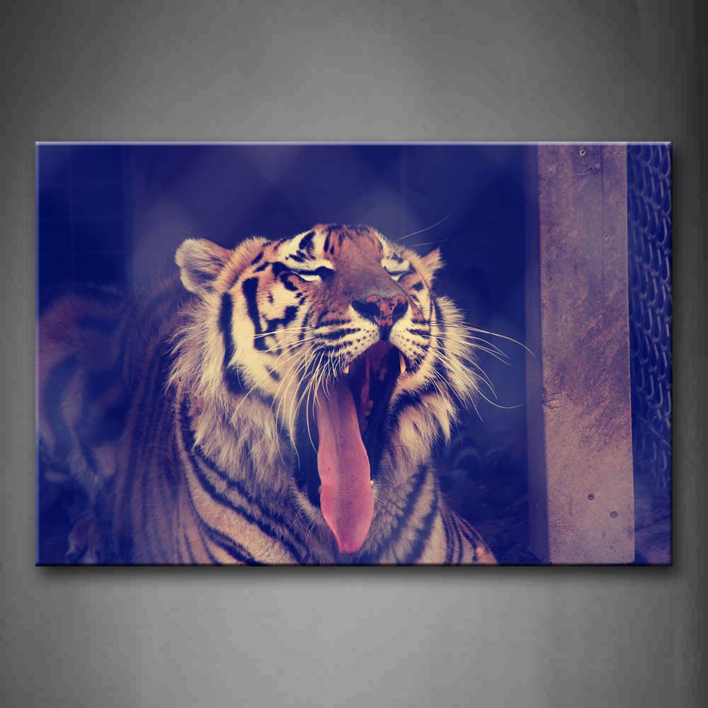 Tiger Open Mouth Wall Art Painting The Picture Print On Canvas Animal Pictures For Home Decor Decoration Gift 