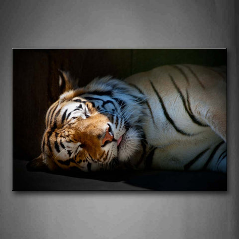 Tiger Sleep Wall Wall Art Painting The Picture Print On Canvas Animal Pictures For Home Decor Decoration Gift 