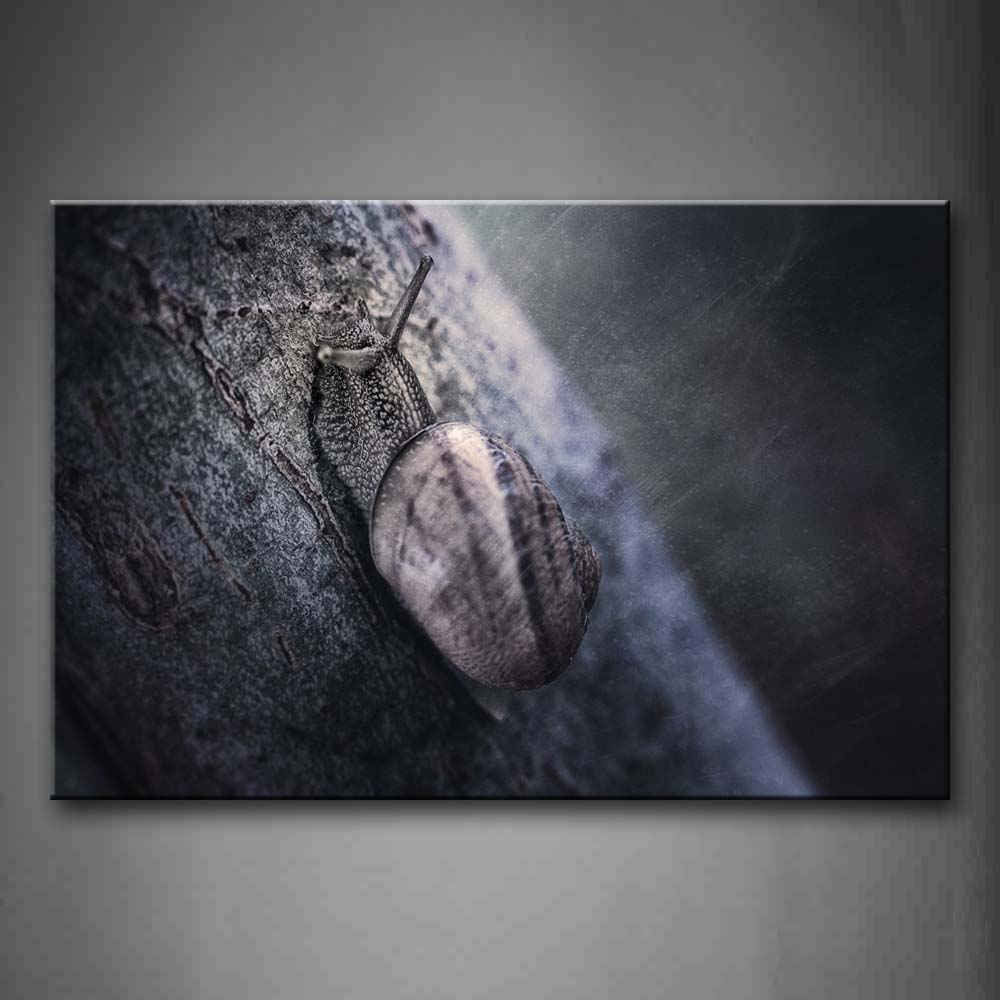 Snail Climb On Tree Wall Art Painting Pictures Print On Canvas Animal The Picture For Home Modern Decoration 