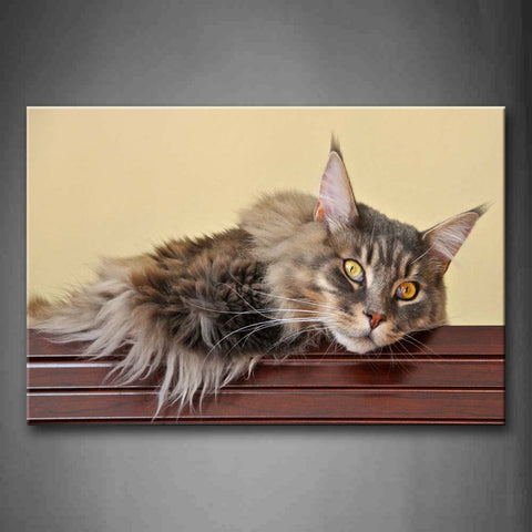 Cat Bend Over A Chair  Wall Art Painting The Picture Print On Canvas Animal Pictures For Home Decor Decoration Gift 