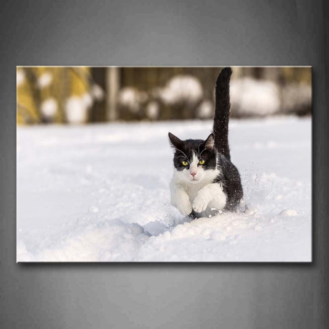 Cat On Snowfield Wall Art Painting The Picture Print On Canvas Animal Pictures For Home Decor Decoration Gift 