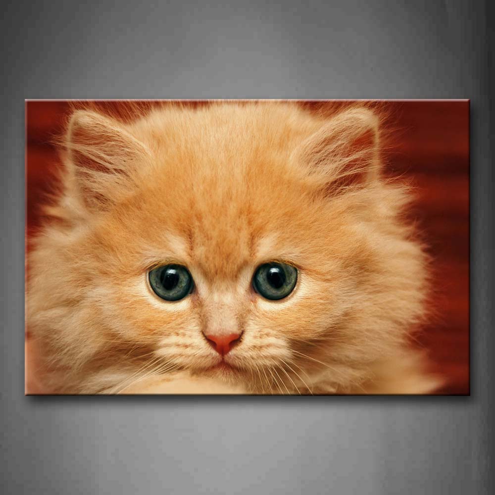 Yellow Cat Head  Wall Art Painting The Picture Print On Canvas Animal Pictures For Home Decor Decoration Gift 