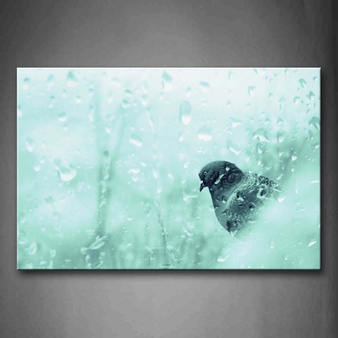 Pigeon Water Glass Wall Art Painting The Picture Print On Canvas Animal Pictures For Home Decor Decoration Gift 