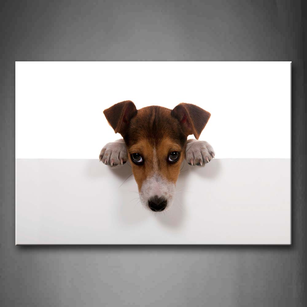 Dog Portrait White Background Wall Art Painting Pictures Print On Canvas Animal The Picture For Home Modern Decoration 