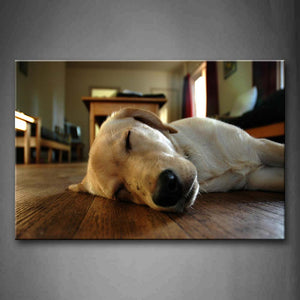 Dog Lie On Land Inside Room  Wall Art Painting Pictures Print On Canvas Animal The Picture For Home Modern Decoration 