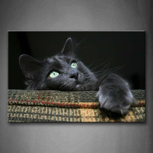 Black Cat Climb On Sofa Wall Art Painting The Picture Print On Canvas Animal Pictures For Home Decor Decoration Gift 