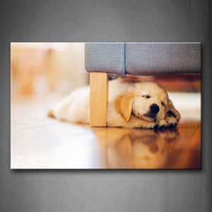 Dog Lie On Floor Under Sofa Wall Art Painting The Picture Print On Canvas Animal Pictures For Home Decor Decoration Gift 