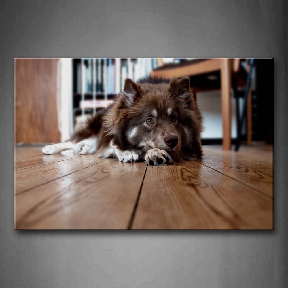 Brown Dog Lie On The Floor Wall Art Painting Pictures Print On Canvas Animal The Picture For Home Modern Decoration 