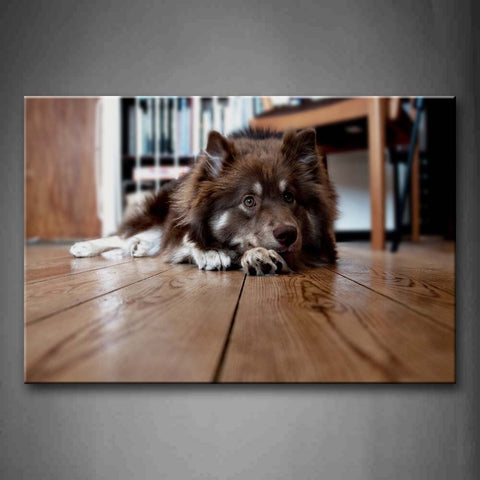 Brown Dog Lie On The Floor Wall Art Painting Pictures Print On Canvas Animal The Picture For Home Modern Decoration 