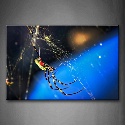 Spider Is Spinning Web Wall Art Painting The Picture Print On Canvas Animal Pictures For Home Decor Decoration Gift 