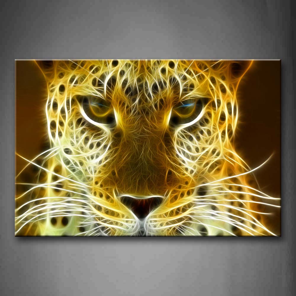 Leopard Head Portrait Wall Art Painting The Picture Print On Canvas Animal Pictures For Home Decor Decoration Gift 