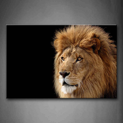 Lion At Black Background Wall Art Painting The Picture Print On Canvas Animal Pictures For Home Decor Decoration Gift 