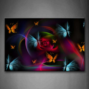 Several Colorful Butterfles Wall Art Painting The Picture Print On Canvas Animal Pictures For Home Decor Decoration Gift 