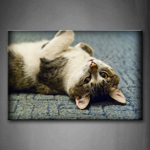 Cat Lie Down Road Wall Art Painting The Picture Print On Canvas Animal Pictures For Home Decor Decoration Gift 