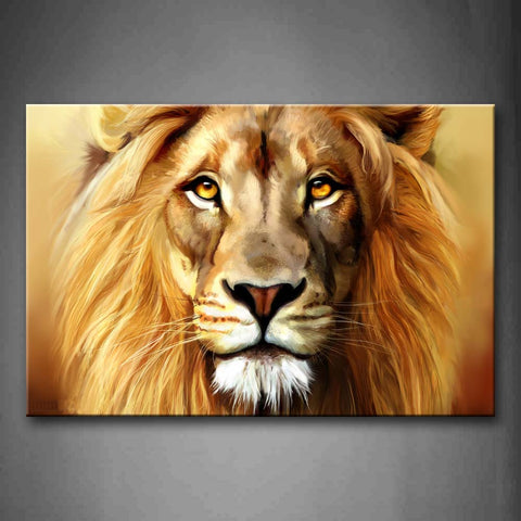 Brown Lion Head Portrait Wall Art Painting The Picture Print On Canvas Animal Pictures For Home Decor Decoration Gift 