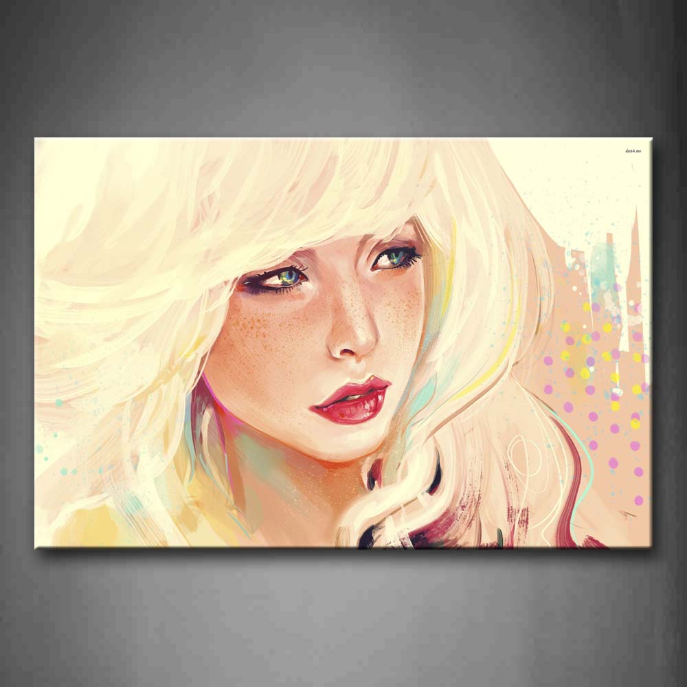 The Woman Looks Sad Wall Art Painting Pictures Print On Canvas People The Picture For Home Modern Decoration 