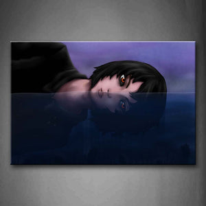 Girl Who Looks Gloomy Half Body In Water Wall Art Painting The Picture Print On Canvas People Pictures For Home Decor Decoration Gift 