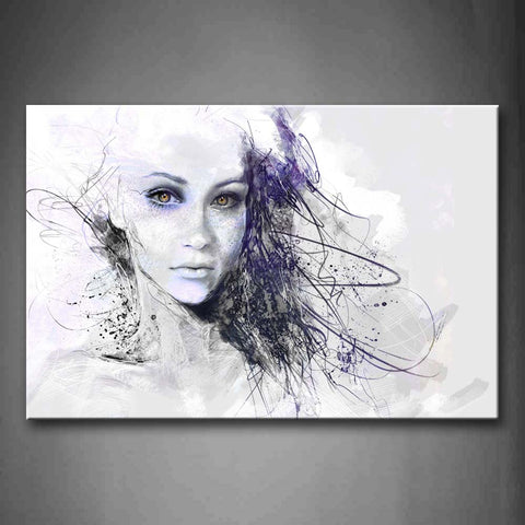 Woman Looks Gloomy Wall Art Painting Pictures Print On Canvas People The Picture For Home Modern Decoration 