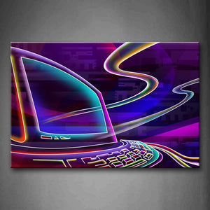 Abstract Computer Colorful Lines Wall Art Painting The Picture Print On Canvas People Pictures For Home Decor Decoration Gift 