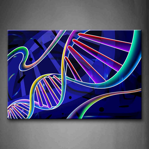 Blue Dna Colorful Wall Art Painting Pictures Print On Canvas People The Picture For Home Modern Decoration 