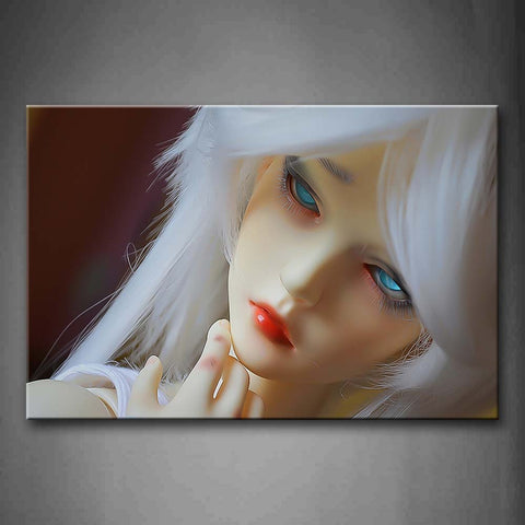 Toy Woman Head White Hair Wall Art Painting The Picture Print On Canvas People Pictures For Home Decor Decoration Gift 