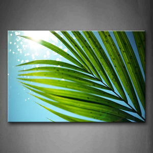 Green Leafs Sun Portrait Wall Art Painting The Picture Print On Canvas Botanical Pictures For Home Decor Decoration Gift 