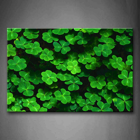 Green Thick Clovers  Wall Art Painting The Picture Print On Canvas Botanical Pictures For Home Decor Decoration Gift 