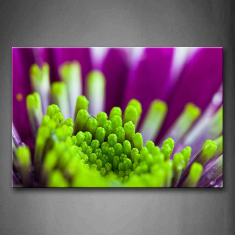 Purple Flower And Green Anther Wall Art Painting Pictures Print On Canvas Flower The Picture For Home Modern Decoration 