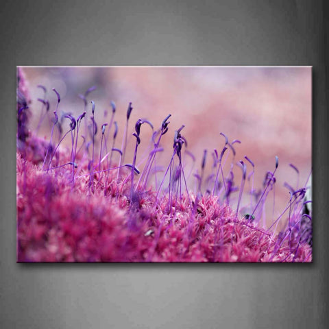 Purple And Pink Grass Portrait Wall Art Painting The Picture Print On Canvas Flower Pictures For Home Decor Decoration Gift 
