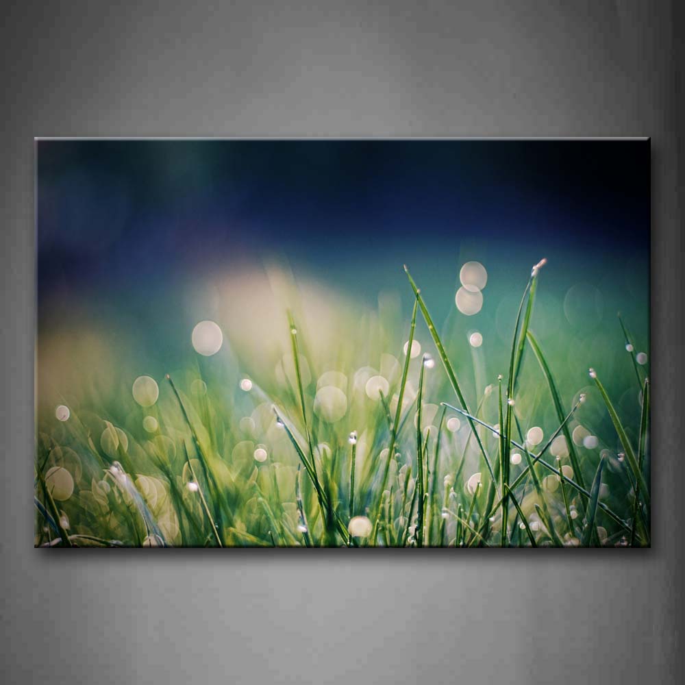 Grass With White Circles  Wall Art Painting The Picture Print On Canvas Botanical Pictures For Home Decor Decoration Gift 