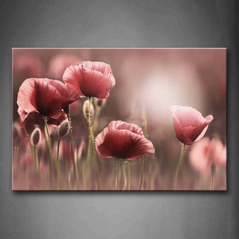 Beautiful Pink Flowers  Wall Art Painting Pictures Print On Canvas Flower The Picture For Home Modern Decoration 