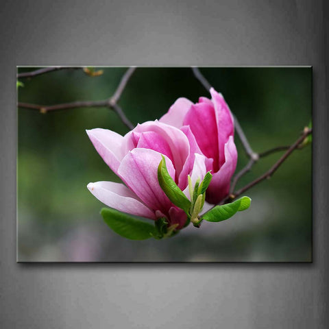 Pink Flower In Branch Wall Art Painting The Picture Print On Canvas Flower Pictures For Home Decor Decoration Gift 