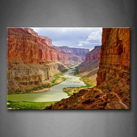 River In Grand Canyon  Wall Art Painting Pictures Print On Canvas Landscape The Picture For Home Modern Decoration 