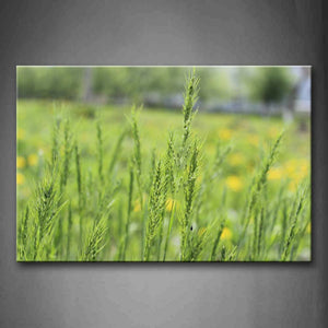 Green Grass In Front Of Field Wall Art Painting The Picture Print On Canvas Botanical Pictures For Home Decor Decoration Gift 