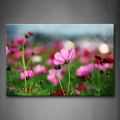 Pink And Red Flower Portrait Wall Art Painting Pictures Print On Canvas Flower The Picture For Home Modern Decoration 