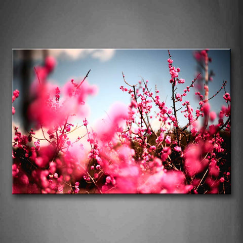 Pink Peach On Branch Wall Art Painting Pictures Print On Canvas Flower The Picture For Home Modern Decoration 
