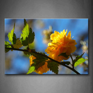 Yellow Flowers Blossom On The Tree Wall Art Painting Pictures Print On Canvas Flower The Picture For Home Modern Decoration 