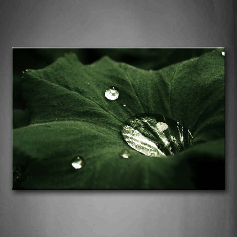 Water Drop On The Lotus Leaf Wall Art Painting The Picture Print On Canvas Flower Pictures For Home Decor Decoration Gift 