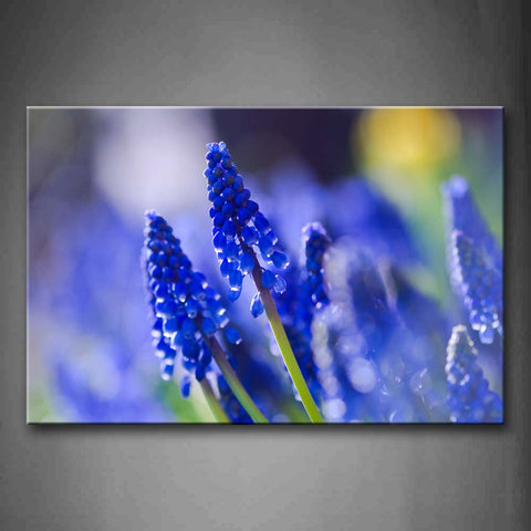 Blue Splendid Waterfall Through Green Valley Wall Art Painting Pictures Print On Canvas Flower The Picture For Home Modern Decoration 
