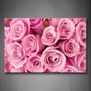 Pink Planty Of Golden Wheat Shining Under Sun Wall Art Painting The Picture Print On Canvas Flower Pictures For Home Decor Decoration Gift 