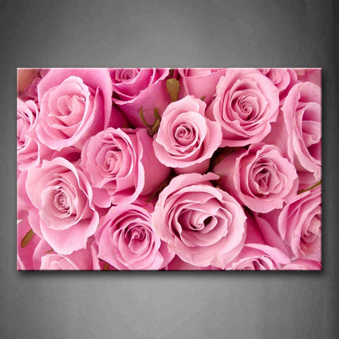 Pink Planty Of Golden Wheat Shining Under Sun Wall Art Painting The Picture Print On Canvas Flower Pictures For Home Decor Decoration Gift 