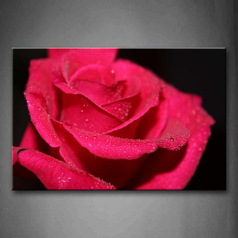 Red Mass Of Rich Silks And Brocades Pink Roses  Wall Art Painting The Picture Print On Canvas Flower Pictures For Home Decor Decoration Gift 